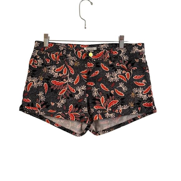 H&M Paisley Dot Pattern High Waist Shorts Size 10 2” Inseam - Picture 1 of 6